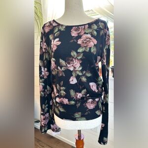 A. Byer Floral Long Sleeve Top. 
Size Medium